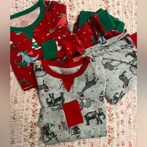 Kids Wondershop Christmas Holiday long sleeve pajamas dinosaurs animals